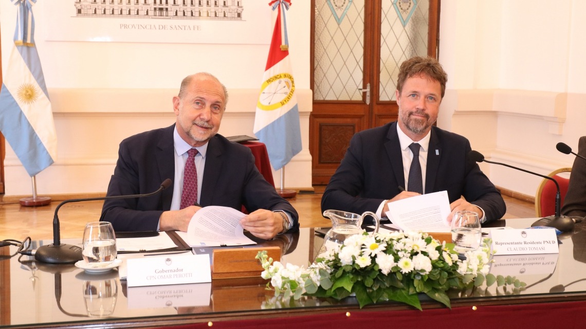 Santa Fe firmó un acuerdo de cooperación con el Programa de Naciones Unidas