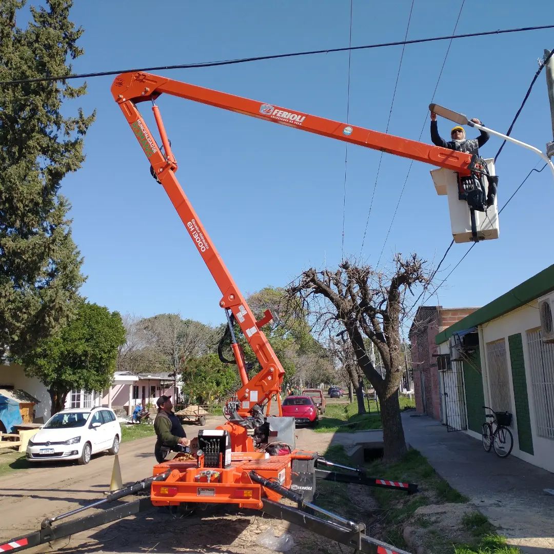 Habilitaron la iluminación pública urbana en zona oeste de Romang