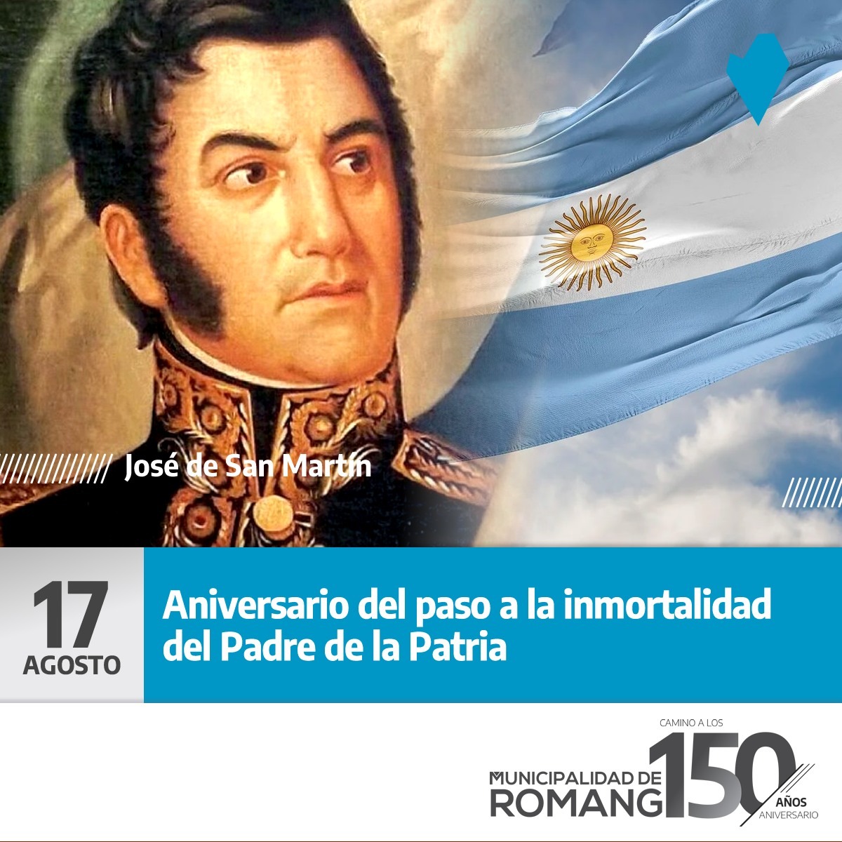Romang rinde homenaje al General San Martín