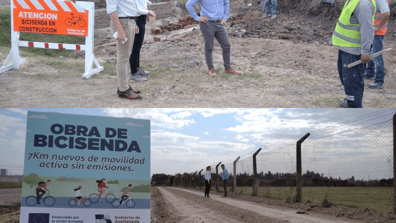 Avanza la bicisenda en barrio 302 de Avellaneda