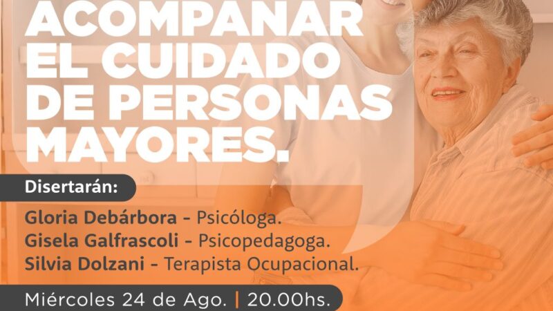 Capacitan para acompañar a ancianos en Avellaneda