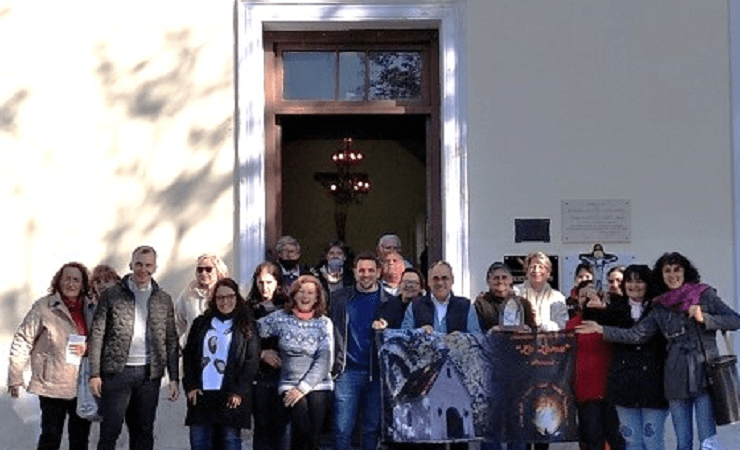 El intendente Braidot visitó la Capilla de Santa Ana