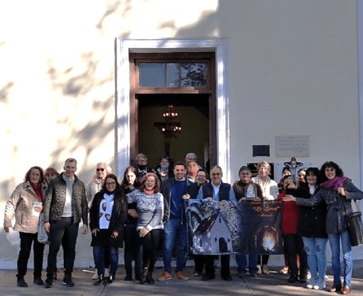 El intendente Braidot visitó la Capilla de Santa Ana