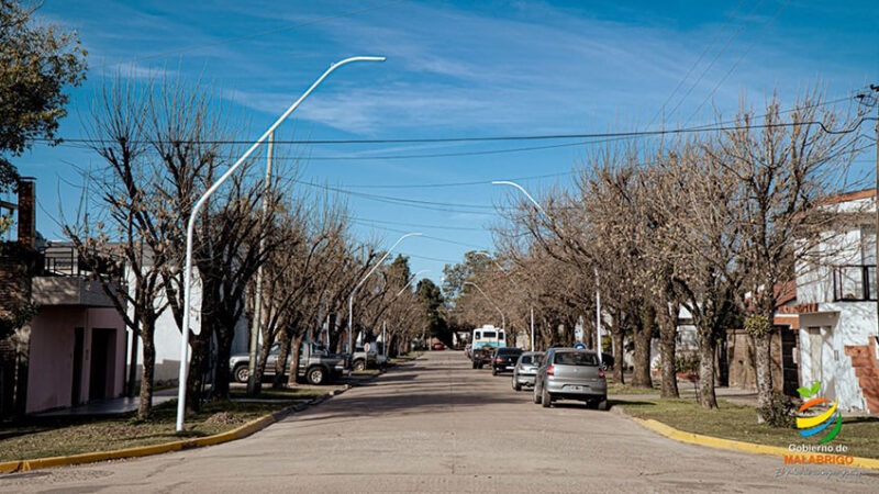 Malabrigo: avanza la obra de iluminación led en Barrio San Nicolás