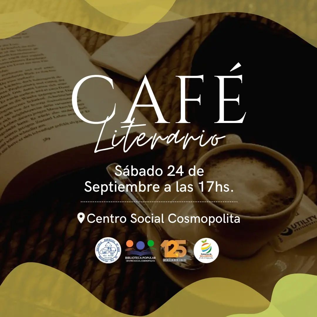 [CULTURA] Preparan un Café Literario en Malabrigo