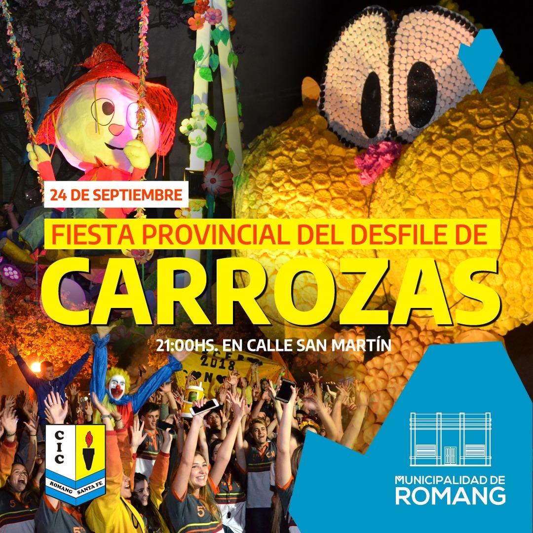 Fiesta provincial del desfile de carrozas en Romang