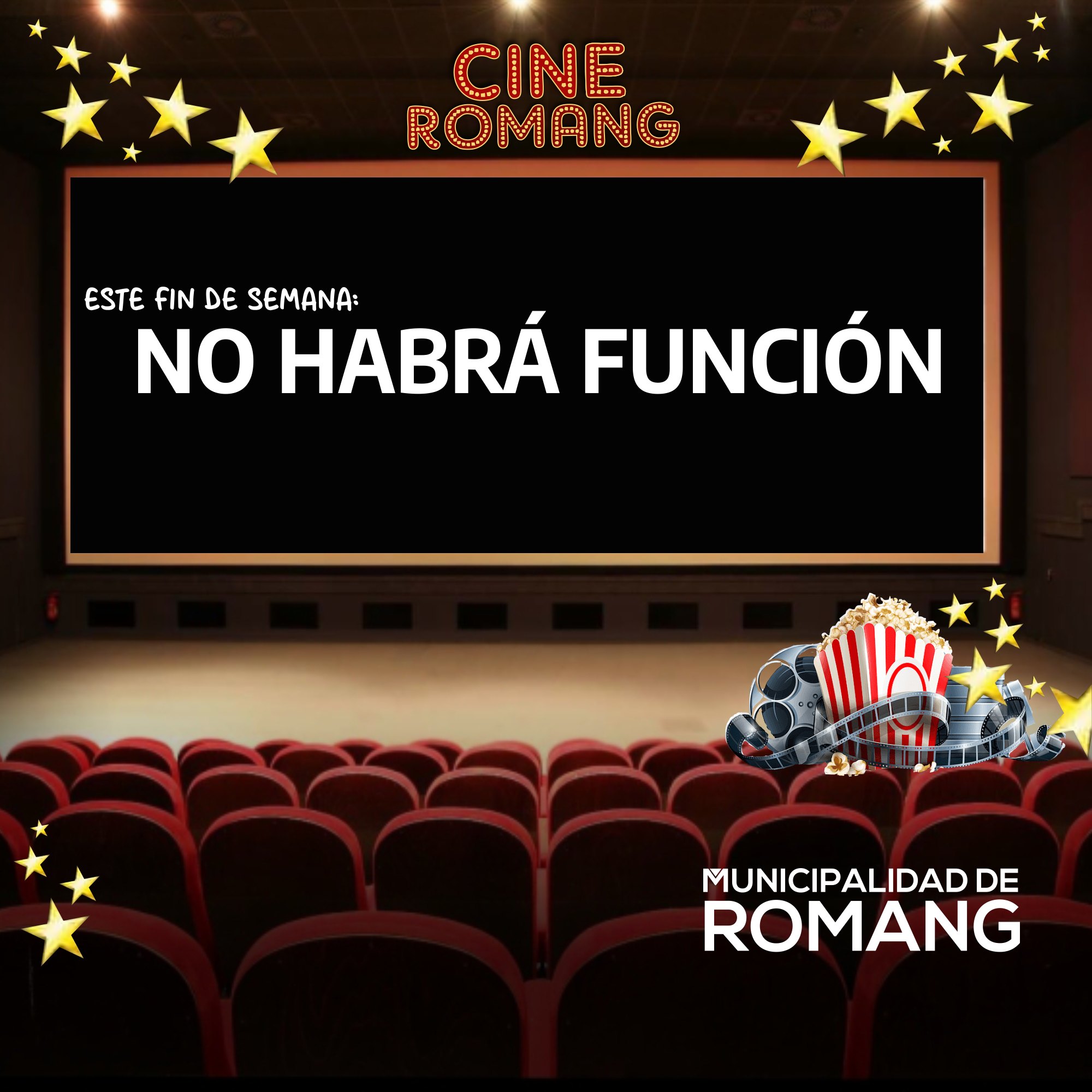 Suspenden la función de cine en Romang
