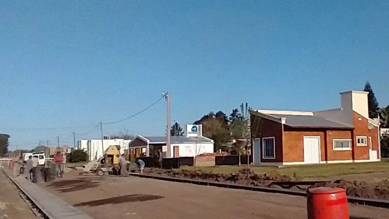 Romang | avanza el hormigonado en Barrio Norte