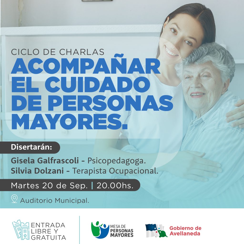Ciclo de charlas» acompañar el cuidado de personas mayores»