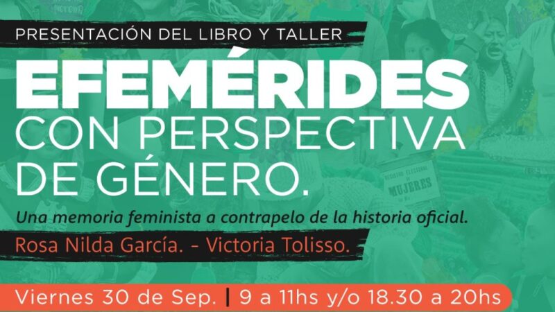 Presentan el libro perspectiva de género en Avellaneda
