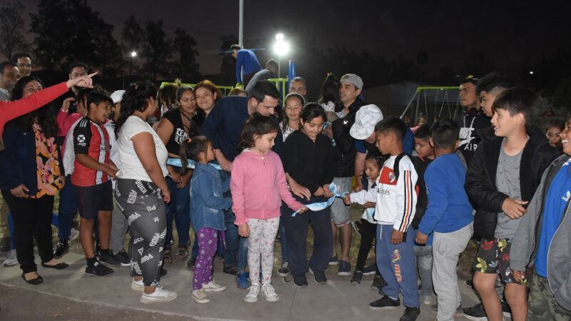El Intendente Braidot inauguró la plazoleta de Barrio Belgrano
