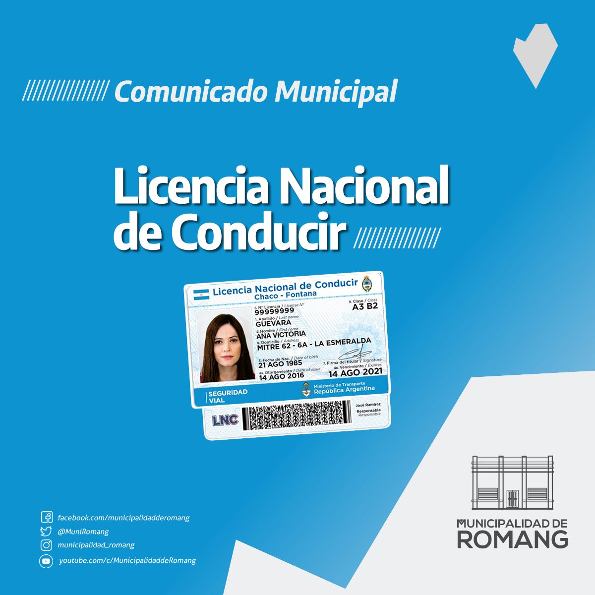 Romang | Capacitan para obtener la licencia de conducir