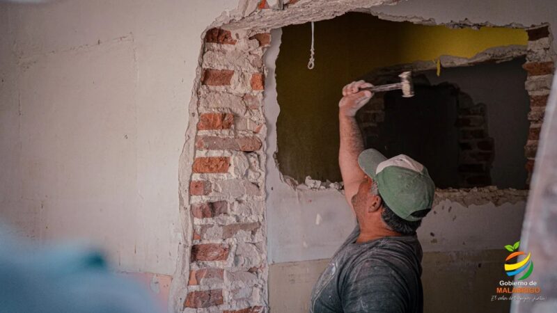 Empezó la remodelación de la comisaría de Malabrigo