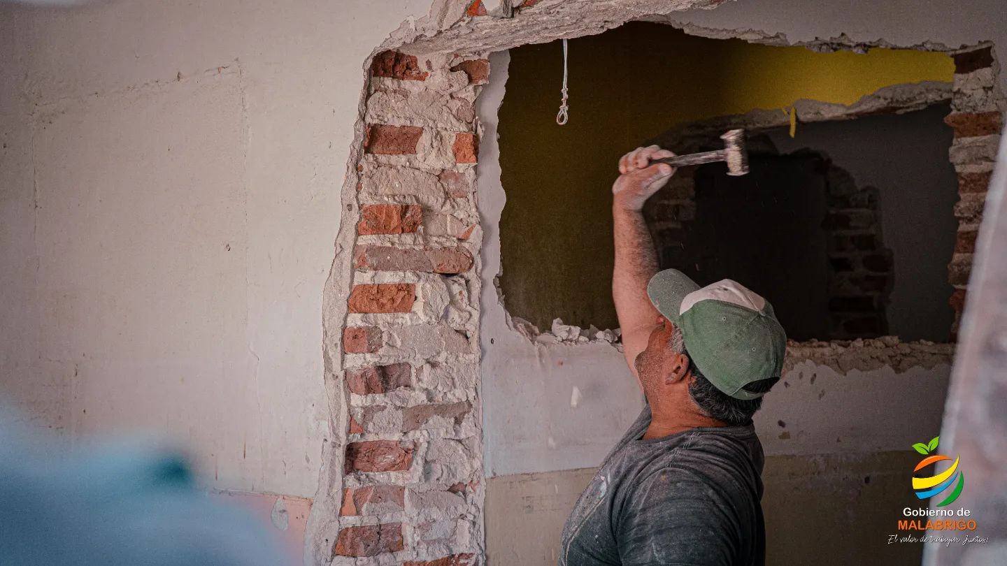 Empezó la remodelación de la comisaría de Malabrigo