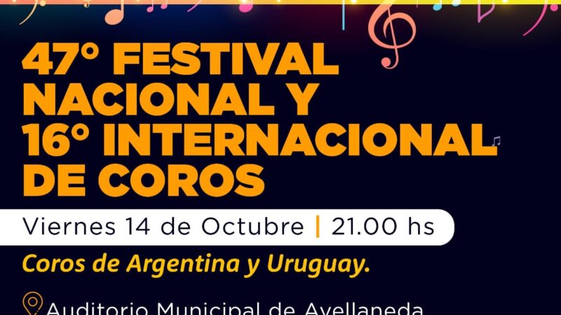 Festival nacional y internacional de coros en Avellaneda