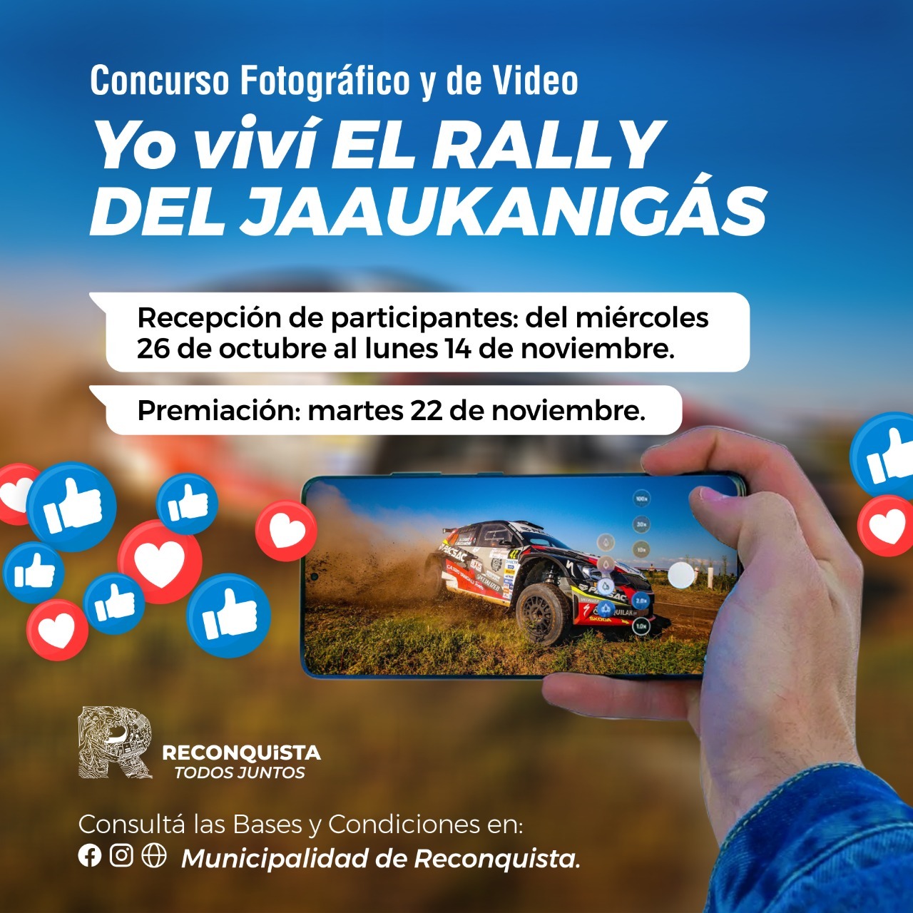 Reconquista lanzó el concurso “Yo viví el Rally del Jaaunkanigás”
