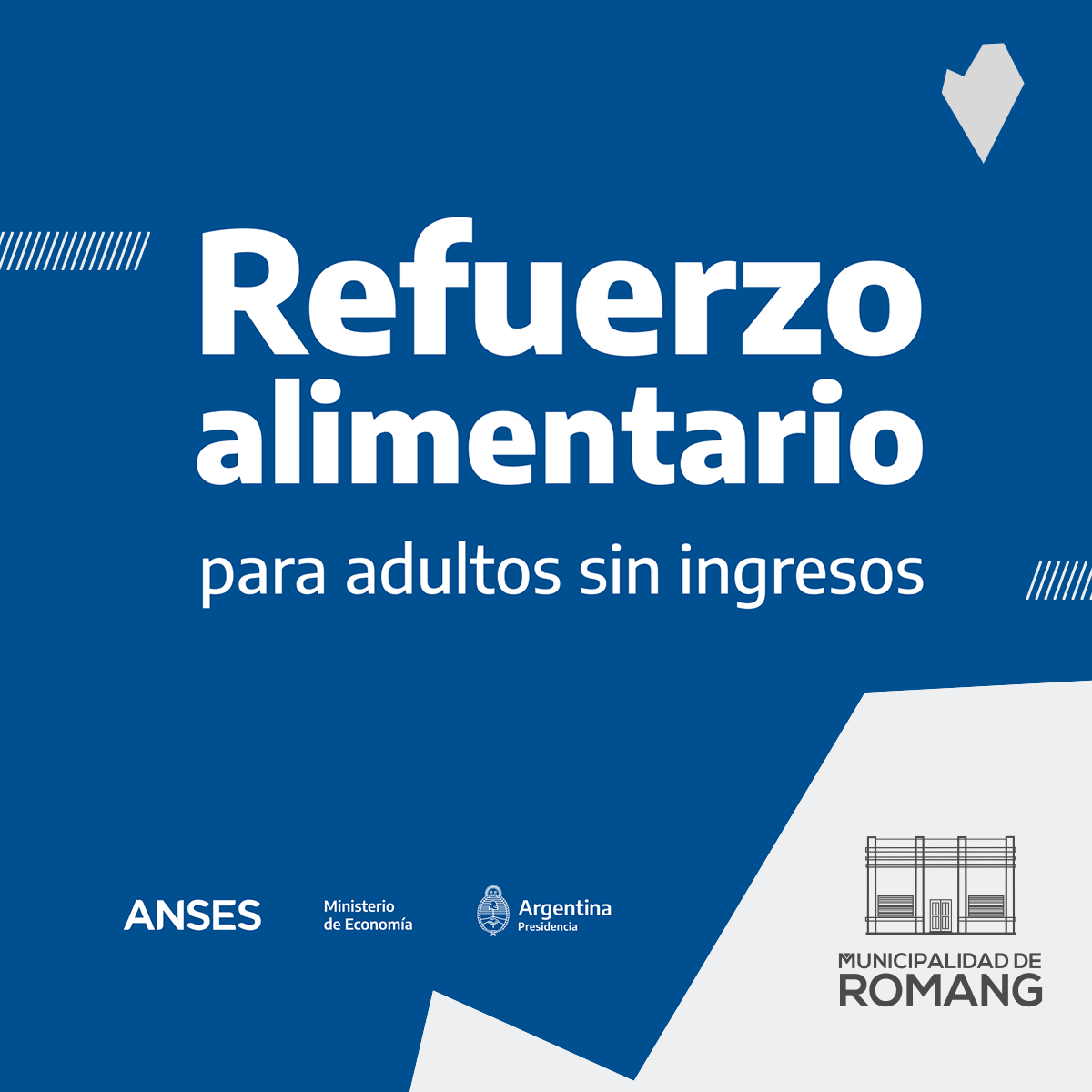 Romang asesora para acceder al refuerzo alimentario nacional