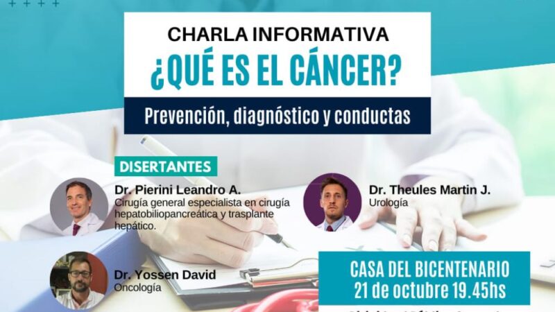 Charla informativa sobre el cáncer en Malabrigo