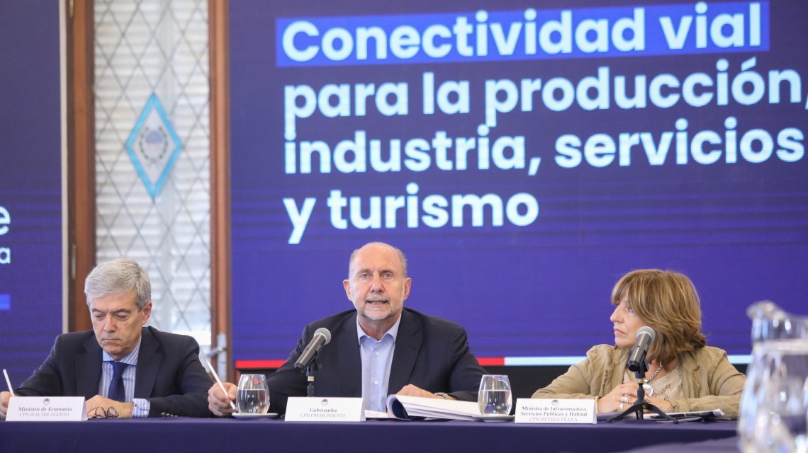 Perotti anunció obras viales por más de $5.000 millones para el centro y norte