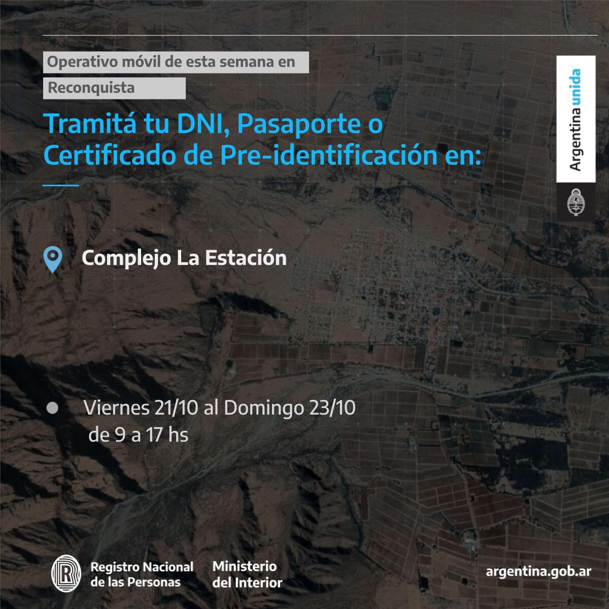 La oficina móvil de RENAPER en Reconquista