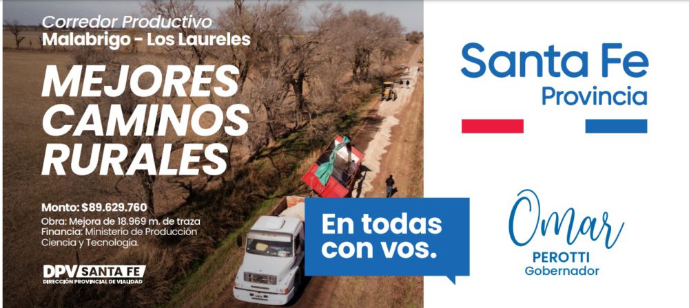 Corredor Productivo Malabrigo – Los Laureles cada vez más cerca