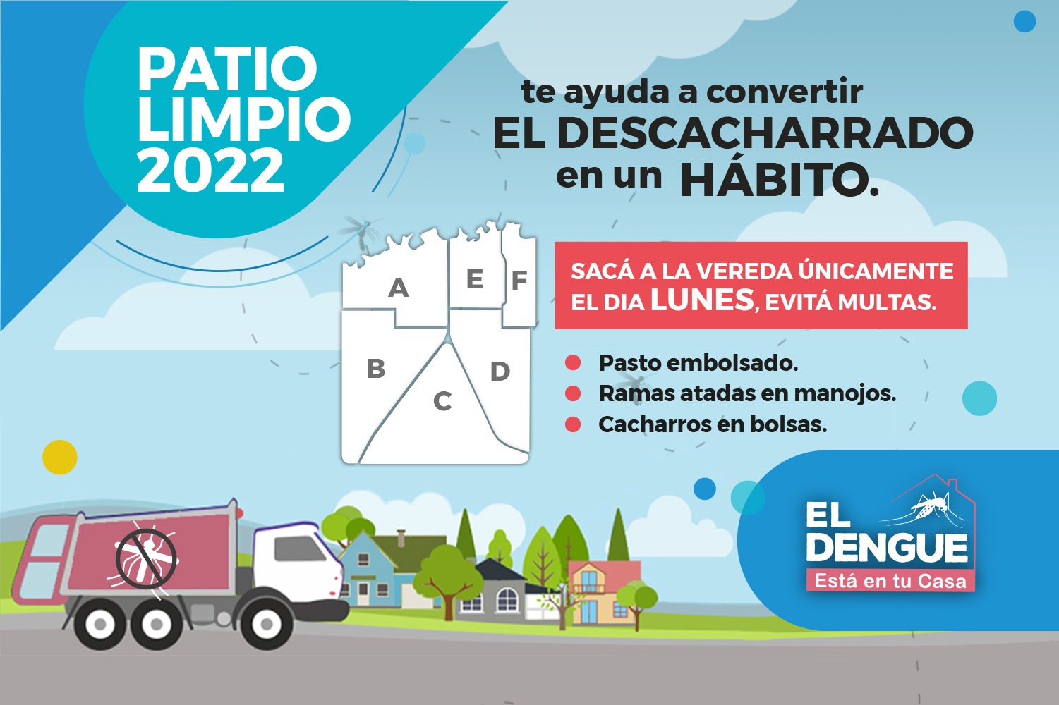 LUNES 31 DE OCTUBRE: Patio Limpio en Zona B