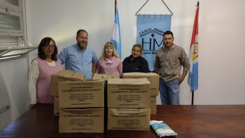 El Dr Dante Zanel hizo entrega de una donación al Hospital
