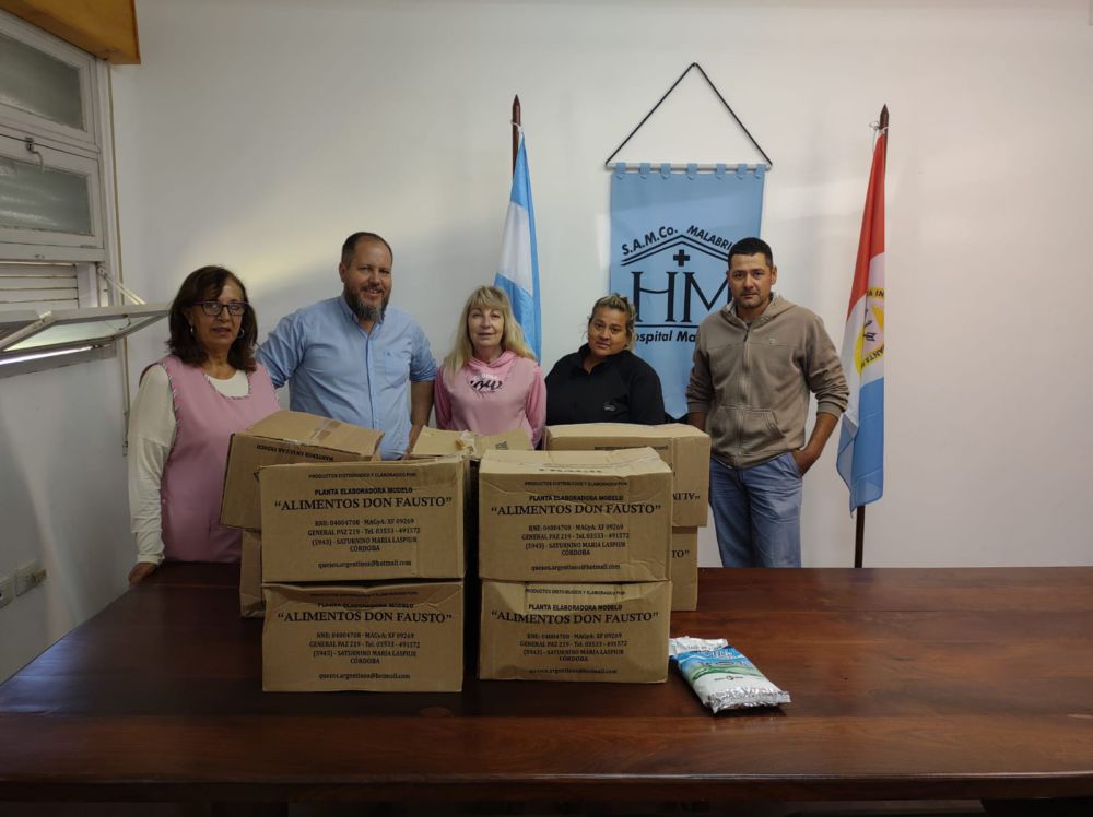 El Dr Dante Zanel hizo entrega de una donación al Hospital
