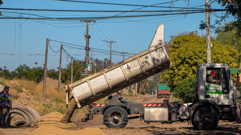 Arenado de calles en Barrio América