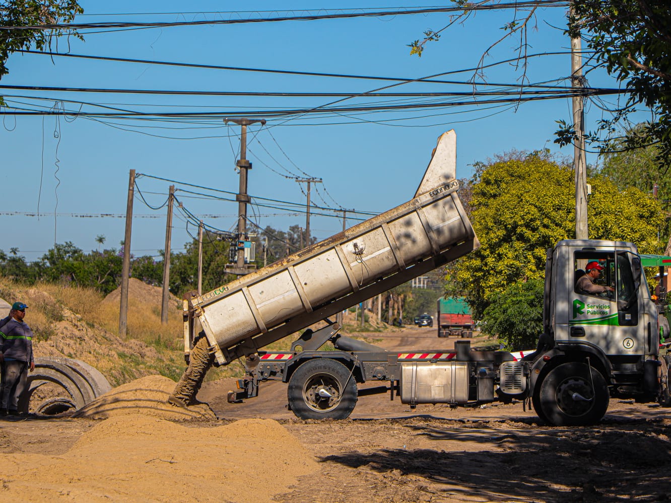 Arenado de calles en Barrio América