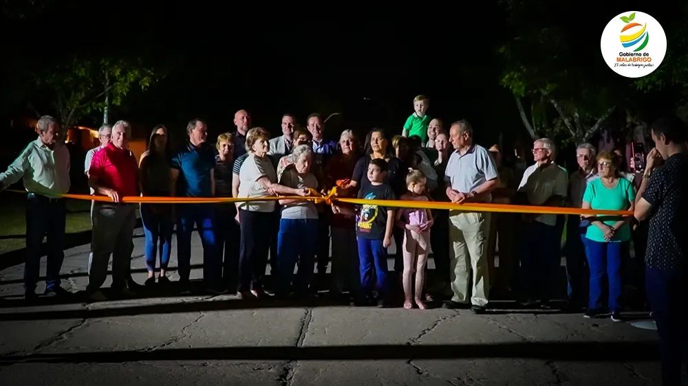 Inauguraron una nueva obra de iluminación led en Malabrigo