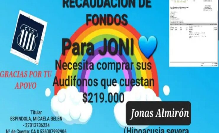 Sumate a la campaña para comprarle unos audífonos a Joni #TodosPorJoni