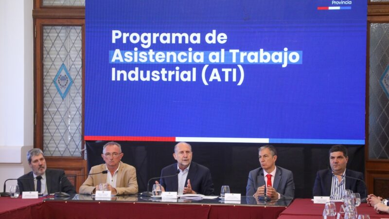 Perotti presentó el Programa de Asistencia al Trabajo Industrial