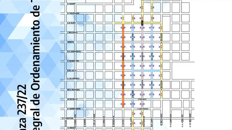 Mirá que calle tendrá sentido único en Romang