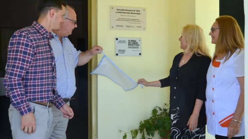 Ramseyer en el 75° aniversario de la Escuela Primaria N°1010