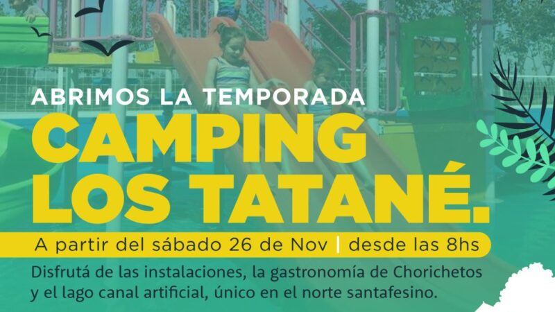 Avellaneda inaugura la temporada 2023 en Camping Los Tatané