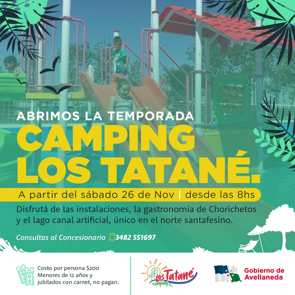 Avellaneda inaugura la temporada 2023 en Camping Los Tatané