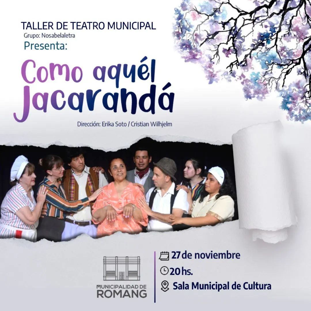 Romang: presentan la obra «Como aquél Jacarandá»