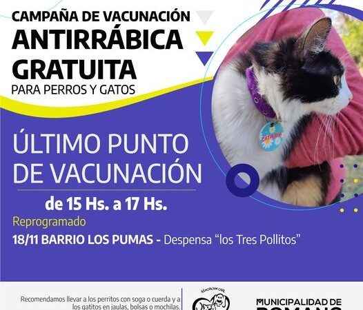 Vacunación antirrábica en Romang