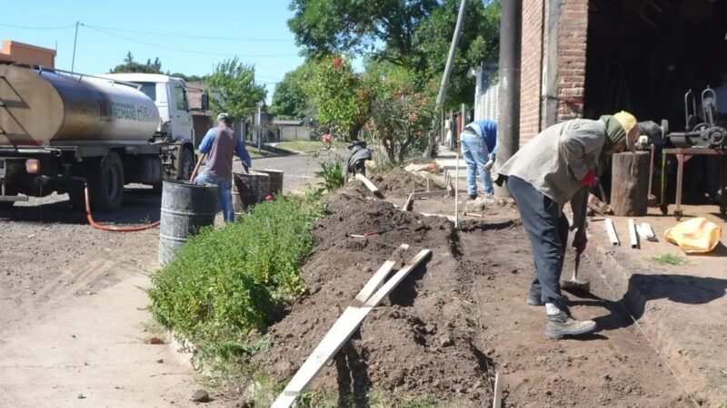 Avanza el plan de veredas comunitarias en Romang