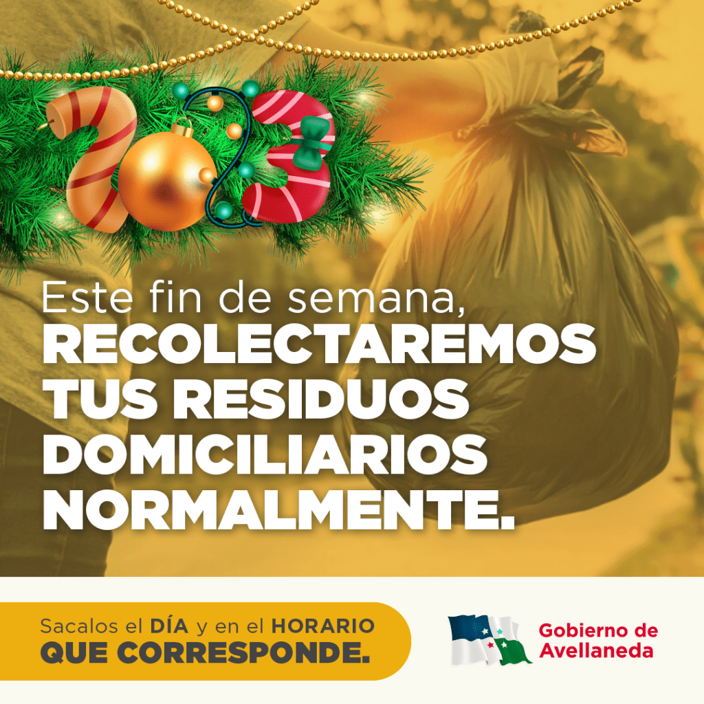 Avellaneda: recolección normal para fin de semana de año nuevo