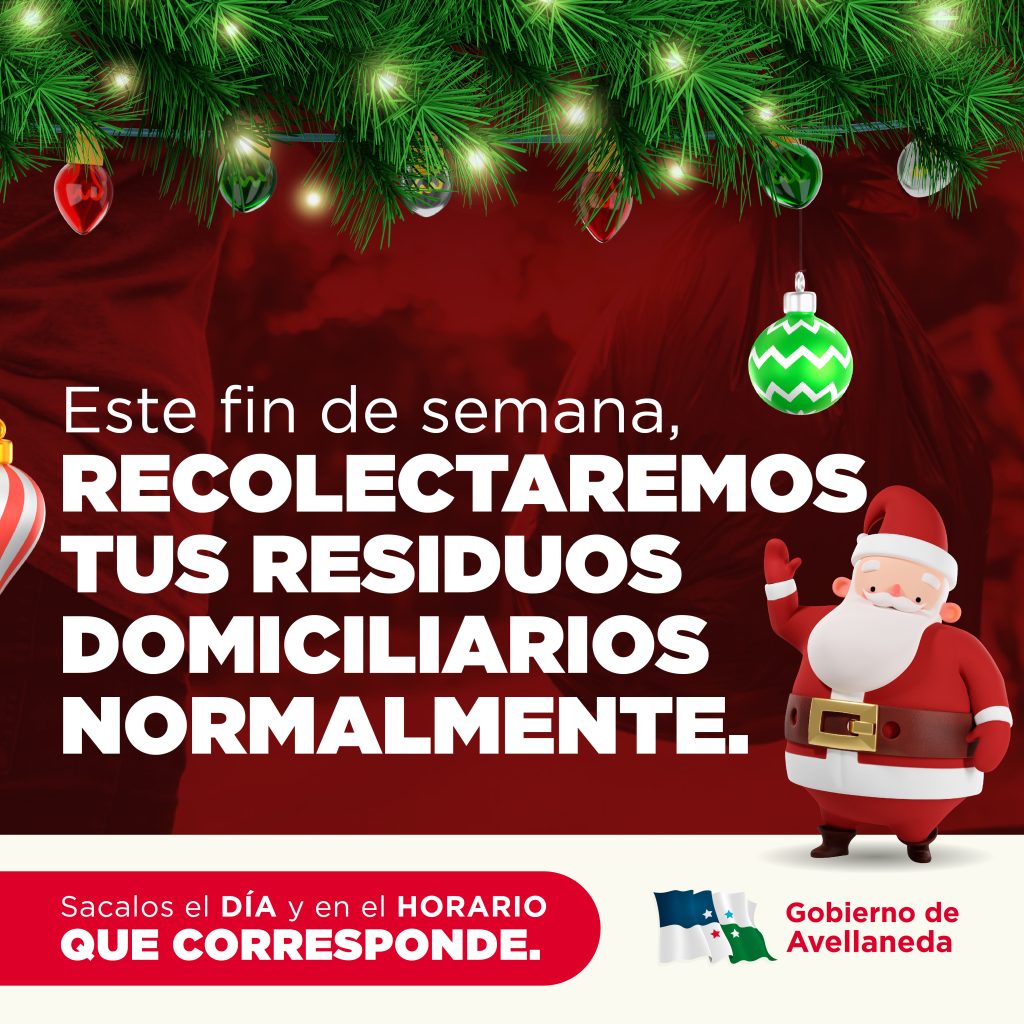 Avellaneda: recolección normal para fin de semana de navidad