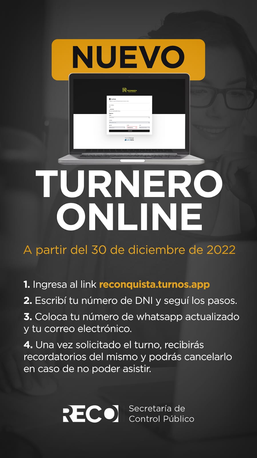 Reconquista moderniza el turnero para obtener la licencia