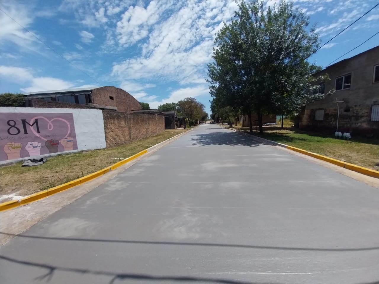 Romang continúa con el programa de pavimento urbano