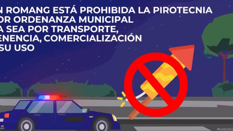 VIDEO – Rige la ordenanza «Pirotecnia 0» en Romang