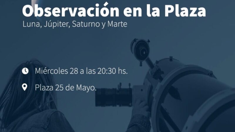 Vení a descubrir los planetas en la plaza