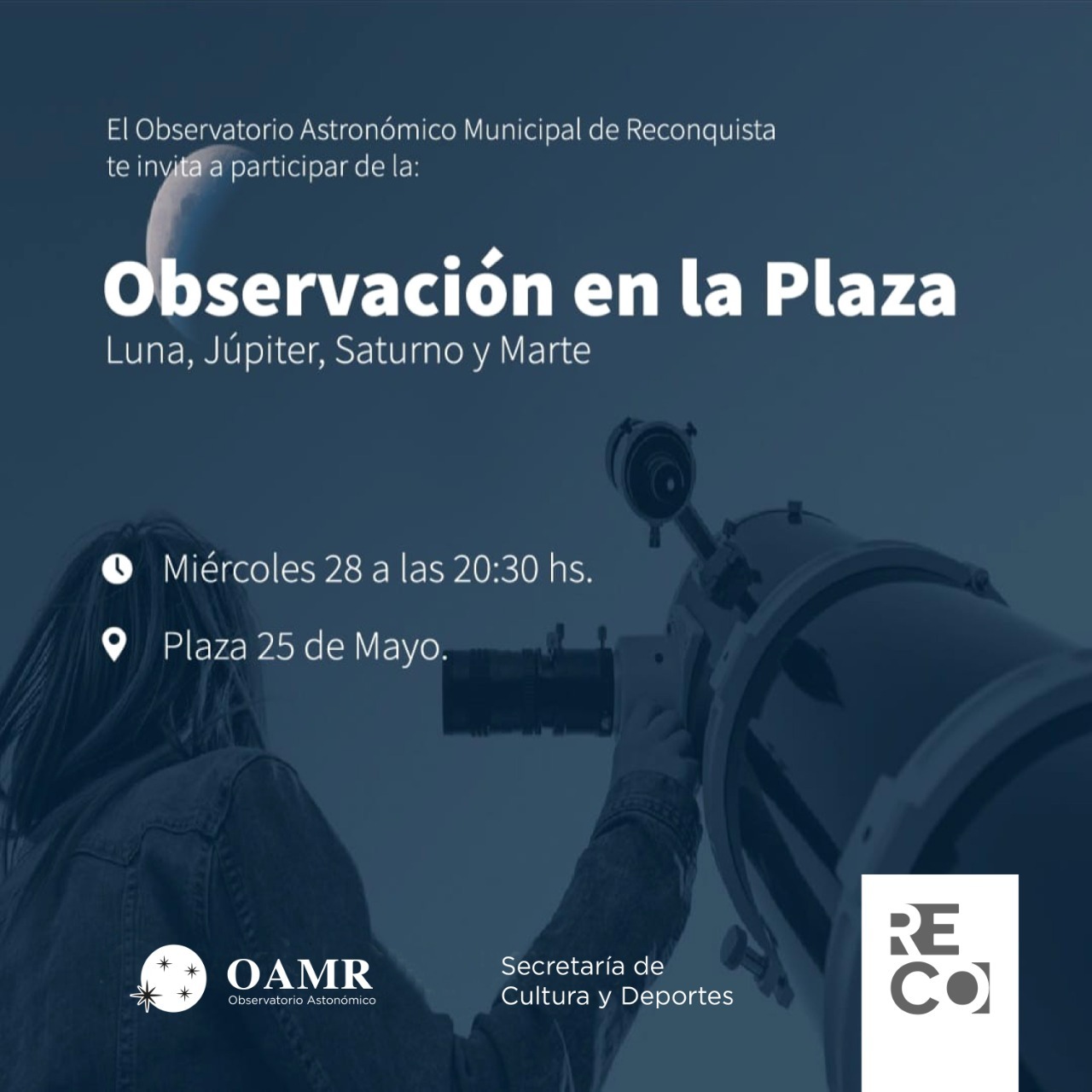Vení a descubrir los planetas en la plaza