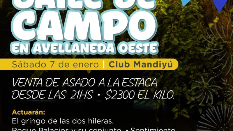 Avellaneda se prepara para el baile de campo