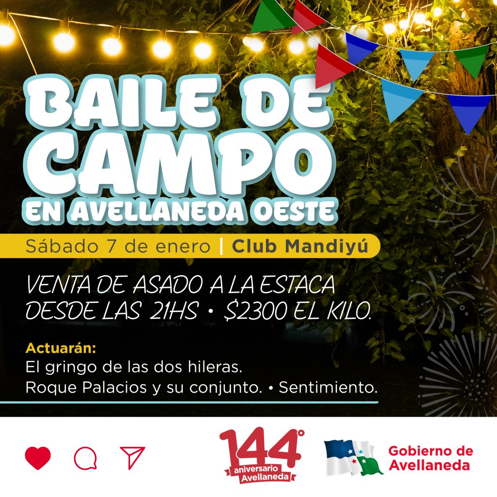 Avellaneda se prepara para el baile de campo