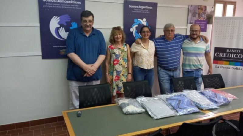 El Banco Credicoop realizó una donación al Buen Samaritano
